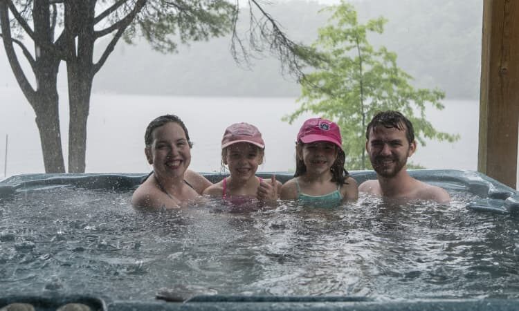 will rainwater lower cyanuric acid in your hot tub?