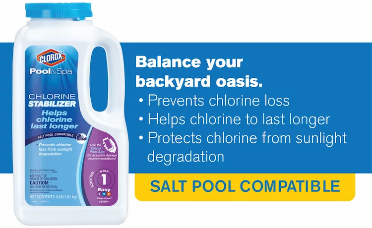 chlorine based stabilizers for hot tub