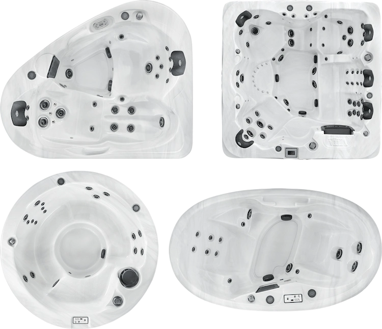 different hot tub shapes