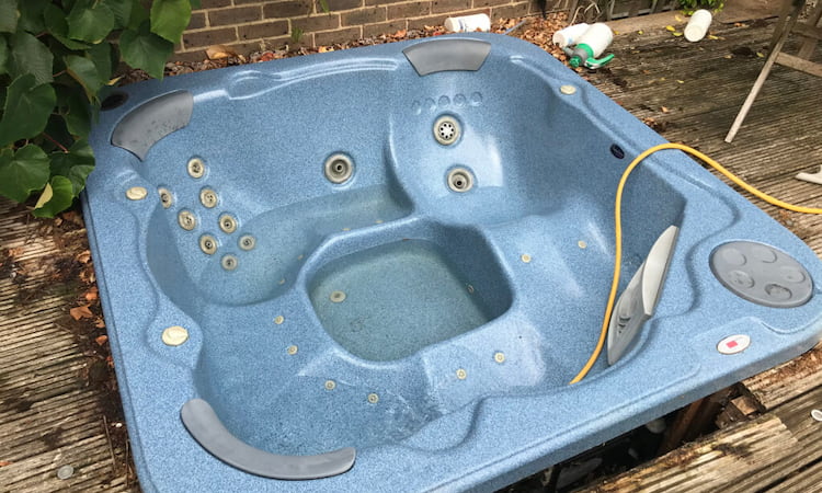 how long can a hot tub stay empty