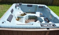 how to dismantle a hot tub