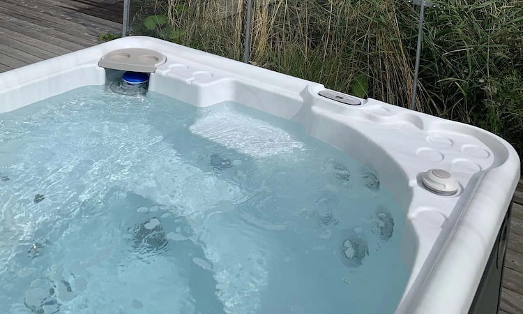 untreated hot tub water