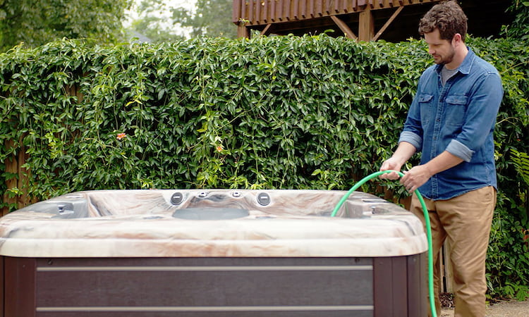 what water source fills your hot tub the fastest